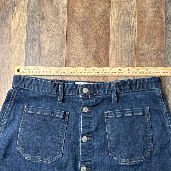 Ralph Lauren Denim Supply Denim Skirt Women's Size 32 Blue Mini Preppy 4811 - Picture 6 of 8